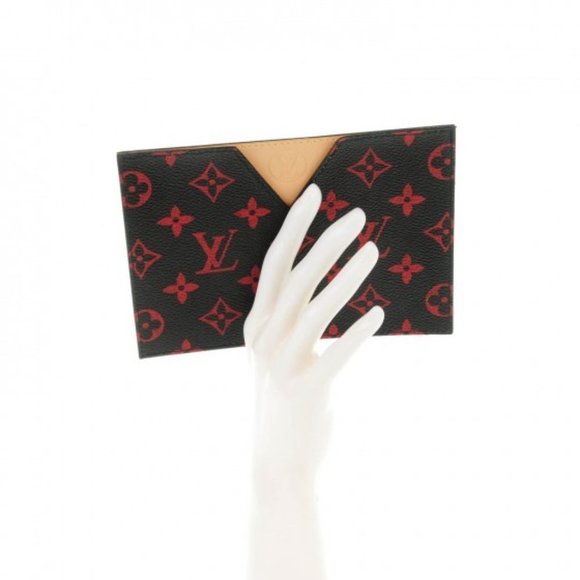 ❌❌ Louis Vuitton Infrarouge VIP Gift card holder wallet Red/Black Monogram LV - Picture 2 of 9